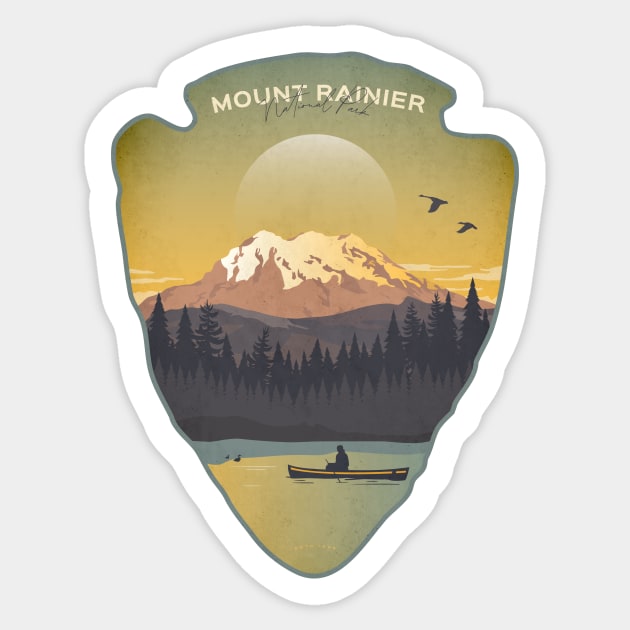 Mount Rainier National Park Sticker by Wintrly